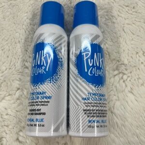 2x Punky Colour Temporary Hair Color Spray Bengal Blue 3.5 oz